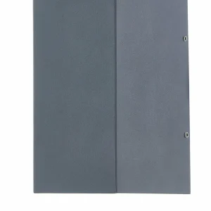 Lucande applique murale LED Kimian, hauteur 17 cm, anthracite, IP54^ Appliques Murales Extérieures
