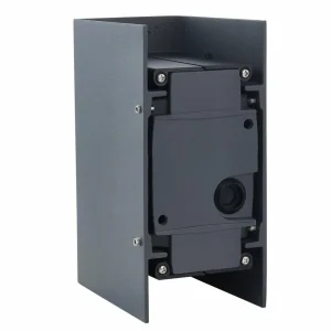 Lucande applique murale LED Kimian, hauteur 17 cm, anthracite, IP54^ Appliques Murales Extérieures