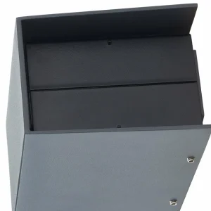 Lucande applique murale LED Kimian, hauteur 17 cm, anthracite, IP54^ Appliques Murales Extérieures