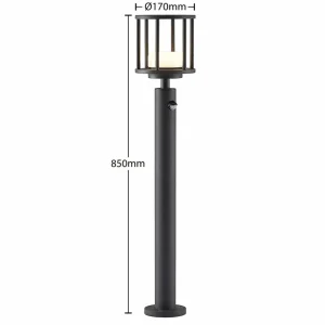 Lucande Berenike borne détecteur mouvement 85 cm^ Bornes Extérieures Avec Détecteur