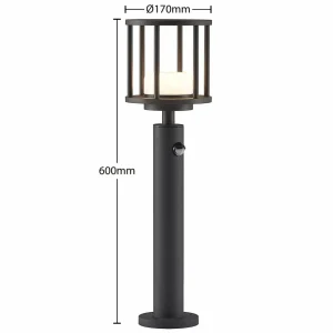 Lucande Berenike borne détecteur mouvement 60 cm^ Bornes Extérieures Avec Détecteur