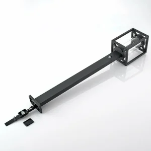 Lucande Borne lumineuse Ferda, capteur gris graphite, métal, 100 cm^ Bornes Extérieures Avec Détecteur