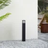 Lucande borne lumineuse LED Dakil, noir, aluminium^ Bornes Éclairage Extérieur