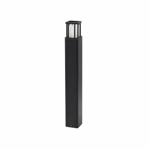 Lucande borne lumineuse LED Dakil, noir, aluminium^ Bornes Éclairage Extérieur