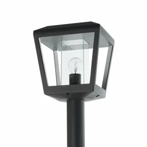 Lucande lampadaire d'extérieur Dunia, gris foncé, aluminium^ Lampadaires D'Extérieur