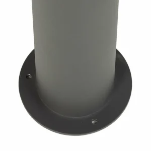 Lucande lampadaire d'extérieur Dunia, gris foncé, aluminium^ Lampadaires D'Extérieur