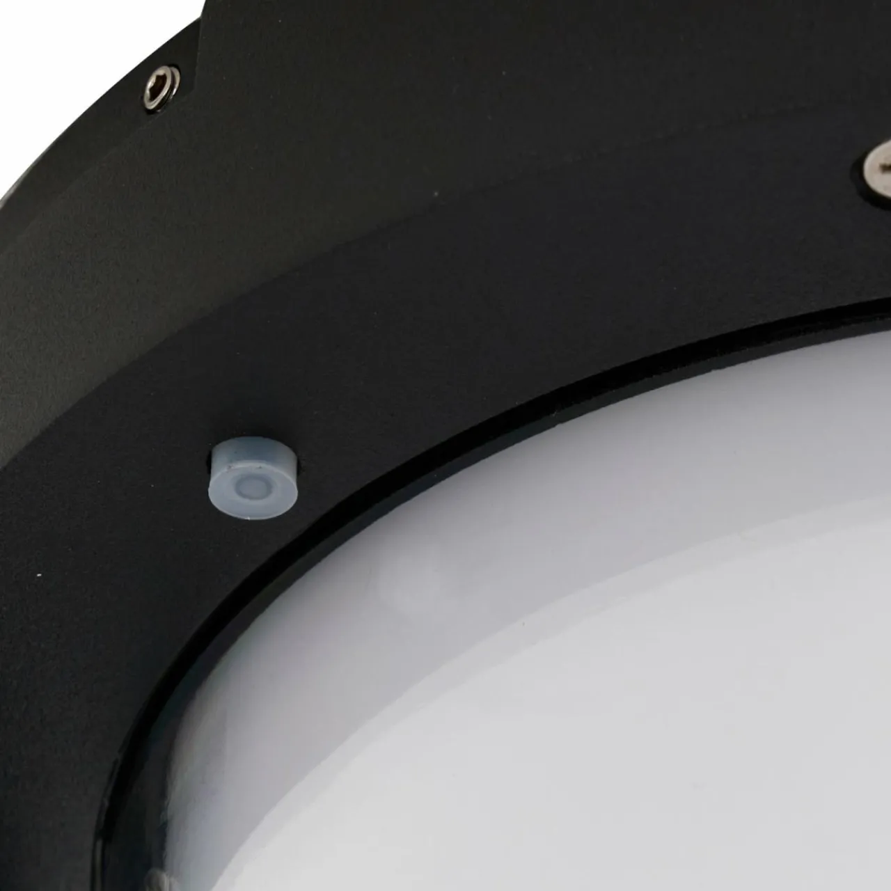 Lucande Lampe de table solaire LED Tilena, ronde, noire, intensité variable^ Lampes Décoratives