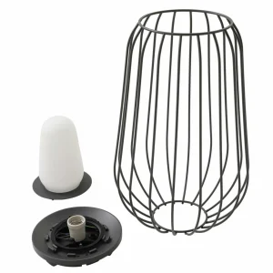 Lucande luminaire de terrasse Chandan, 52,7 cm, noir, aluminium^ Luminaires De Terrasse