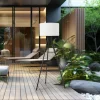 Lucande luminaire de terrasse Jaimy, 130 cm, trépied, aluminium^ Luminaires De Terrasse