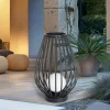 Lucande luminaire de terrasse Marrin, noir, métal, Ø 46cm^ Luminaires De Terrasse