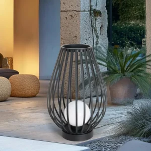 Lucande luminaire de terrasse Marrin, noir, métal, Ø 46cm^ Luminaires De Terrasse