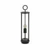 Lucande luminaire pour socle Emmeline, transparent, aluminium, 50 cm^ Potelets Extérieurs