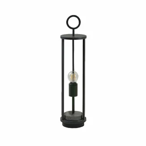 Lucande luminaire pour socle Emmeline, transparent, aluminium, 50 cm^ Potelets Extérieurs