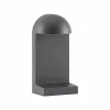 Lucande luminaire pour socle Jasmia, aluminium, gris foncé, G9^ Potelets Extérieurs