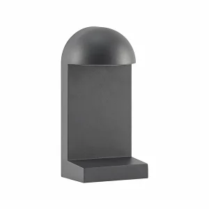 Lucande luminaire pour socle Jasmia, aluminium, gris foncé, G9^ Potelets Extérieurs