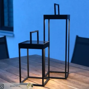 Lucande Lynzy lampe solaire LED, noire, 38,3 cm^ Lampes Décoratives