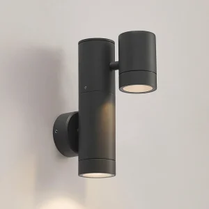 Lucande Maloney applique d’extérieur, à 2 lampes^ Appliques Murales Extérieures