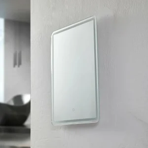 Lucande Miroir LED Celestiel, angulaire, chauffant, CCT, 70 cm^ Meubles & Aménagements