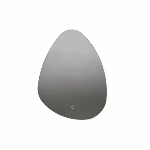 Lucande miroir LED Celestiel, en forme de goutte, CCT, 60 cm^ Meubles & Aménagements