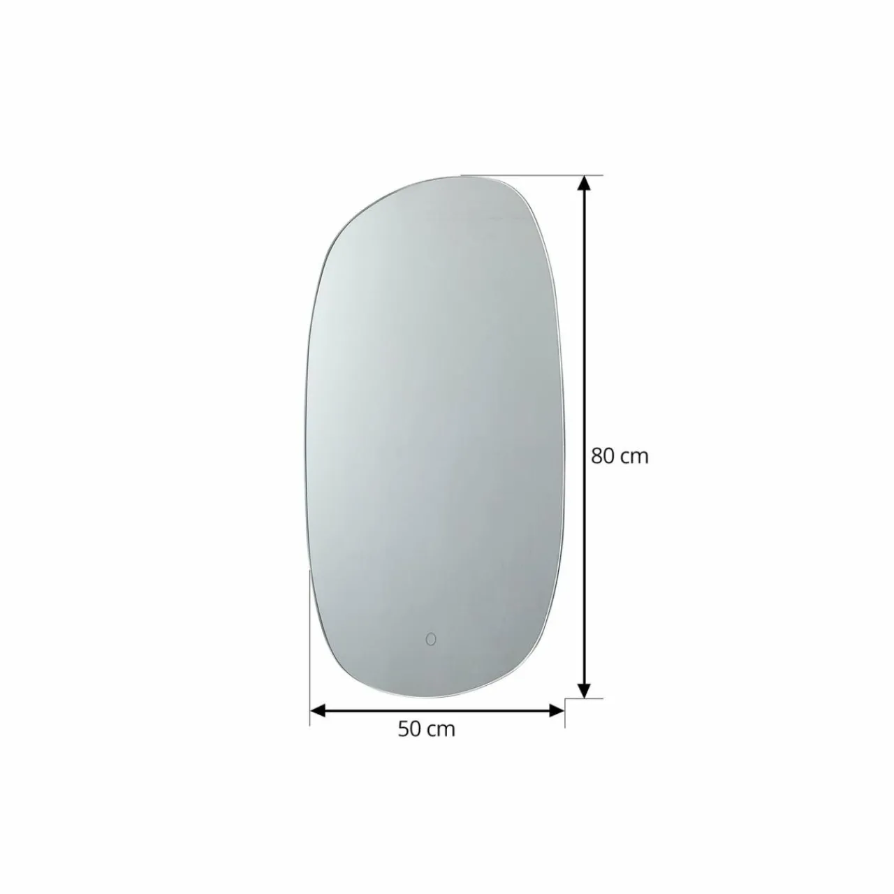 lucande_miroir_led_celestiel_ovale_chauffant_cct__cm_2.webp Lucande miroir LED Celestiel, ovale, chauffant, CCT, 80 cm^ Meubles & Aménagements
