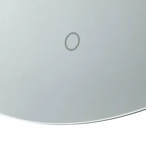 Lucande miroir LED Celestiel, ovale, chauffant, CCT, 80 cm^ Meubles & Aménagements