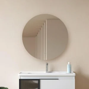 Lucande miroir LED Celestiel, rond, chauffant, CCT, Ø 60 cm^ Meubles & Aménagements