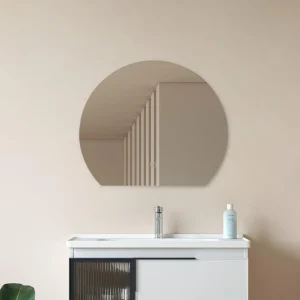 Lucande miroir LED Celestiel, semi-circulaire, CCT, Ø 50 cm^ Meubles & Aménagements