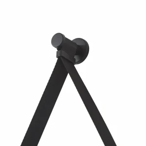Lucande miroir LED Lelin, Ø 45 cm, noir, aluminium, CCT^ Meubles & Aménagements
