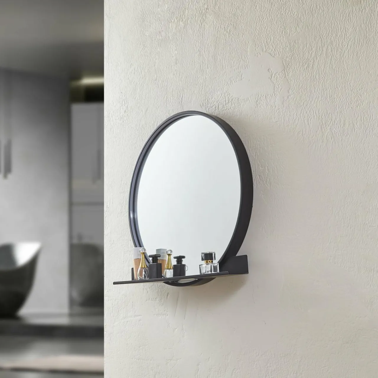 lucande_miroir_led_miren_noir_aluminium_cct_tablette_0.webp Lucande miroir LED Miren, noir, aluminium, CCT, tablette^ Meubles & Aménagements