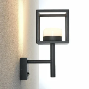 Lucande Timio applique d’extérieur uplight capteur^ Appliques D'Extérieur Avec Détecteur