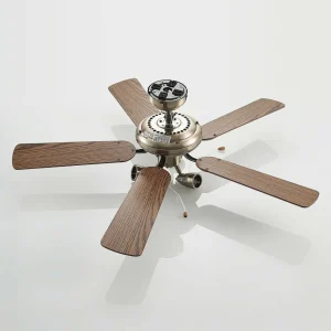 Lucande ventilateur de plafond avec lumière Anariki, silencieux, laiton^ Ventilateurs