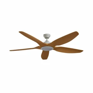 Lucande Ventilateur de plafond LED Omendo, blanc, DC, silencieux, CCT^ Ventilateurs
