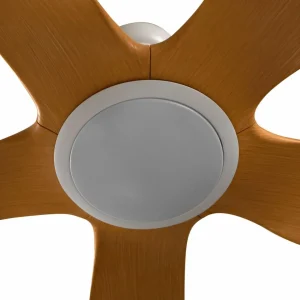 Lucande Ventilateur de plafond LED Omendo, blanc, DC, silencieux, CCT^ Ventilateurs
