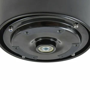 Lucande ventilateur de plafond Vindur, noir/bois, DC, silencieux^ Ventilateurs
