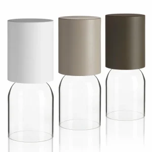 Luceplan Nui Mini lampe à poser à batterie, blanc^ Lampes Décoratives