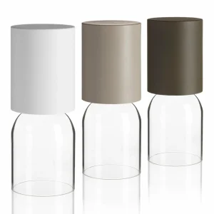 Luceplan Nui Mini lampe à poser à batterie, greige^ Lampes Décoratives