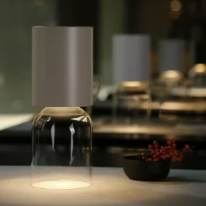 Luceplan Nui Mini lampe à poser à batterie, sable^ Lampes Décoratives
