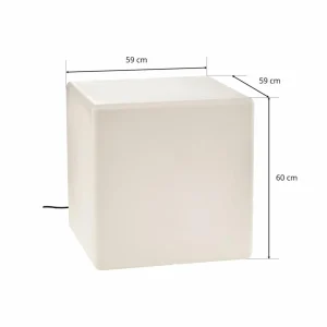 Nowodvorski Lighting Luminaire décoratif d'extérieur Cumulus Cube L, 59 x 59 cm^ Lampes Décoratives