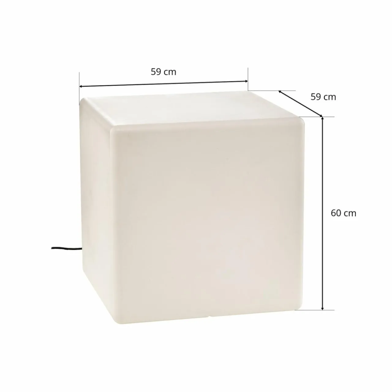 Nowodvorski Lighting Luminaire décoratif d'extérieur Cumulus Cube L, 59 x 59 cm^ Lampes Décoratives