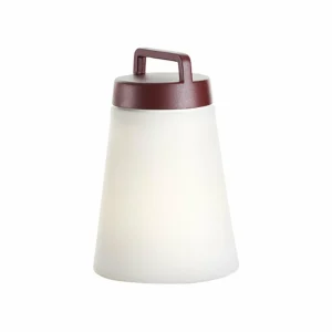 Carpyen Luminaire décoratif d'extérieur LED Sasha, batterie, hauteur 24,5cm rouge^ Lampes Décoratives