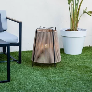 FARO BARCELONA Luminaire de terrasse Akane, beige^ Lampes Décoratives