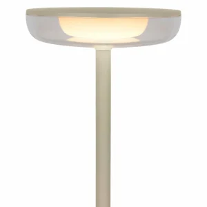 Näve Luminaire de terrasse rechargeable LED Pasi beige hauteur 26 cm métal^ Lampes Décoratives
