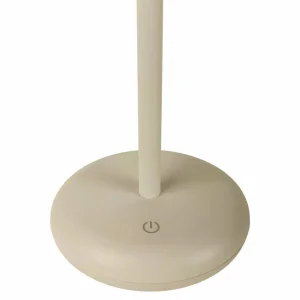Näve Luminaire de terrasse rechargeable LED Pasi beige hauteur 26 cm métal^ Lampes Décoratives