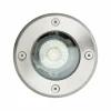 Brilliant Luminaire encastré dans le sol Itch, Ø 11 cm, acier inoxydable, métal^ Spots Encastrés Dans Le Sol D'Extérieur