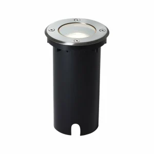 Brilliant Luminaire encastré dans le sol Itch, Ø 11 cm, acier inoxydable, métal^ Spots Encastrés Dans Le Sol D'Extérieur