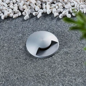 Lucande Luminaire encastré dans le sol Milara, à 1 lampe, aluminium^ Spots Encastrés Dans Le Sol D'Extérieur