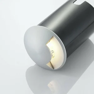 Lucande Luminaire encastré dans le sol Milara, à 1 lampe, aluminium^ Spots Encastrés Dans Le Sol D'Extérieur