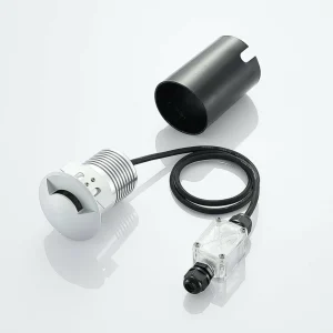 Lucande Luminaire encastré dans le sol Milara, à 1 lampe, aluminium^ Spots Encastrés Dans Le Sol D'Extérieur