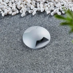 Lucande Luminaire encastré dans le sol Milara, à 2 lampes, aluminium^ Spots Encastrés Dans Le Sol D'Extérieur