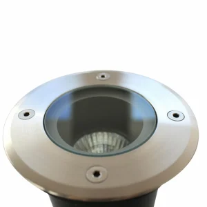 LUTEC Luminaire encastré sol Berlin acier inox, IP67^ Spots Encastrés Dans Le Sol D'Extérieur